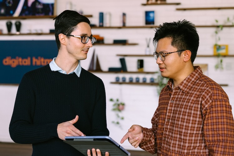 Ghazy instructing Kalen on how to perform a technical SEO audit