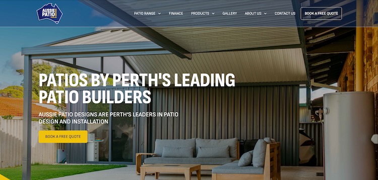 Aussie Patio Designs website