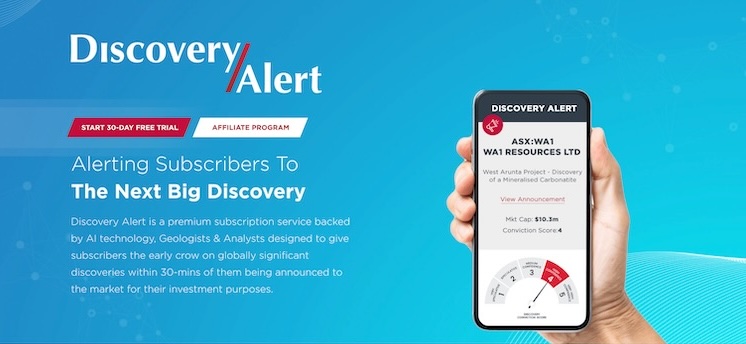 Discovery Alert home page