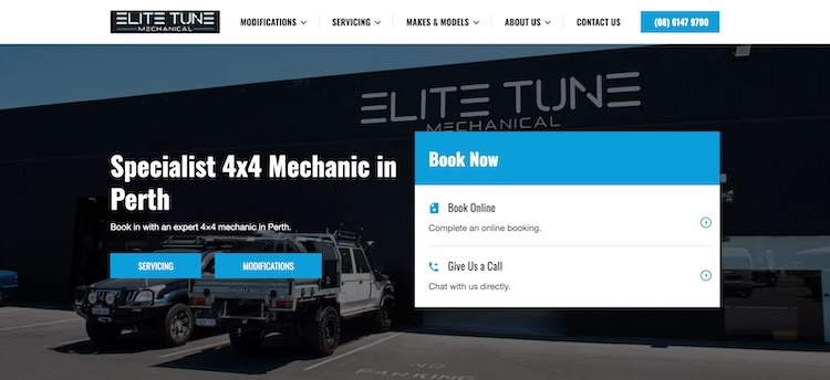 Elite Tune home page