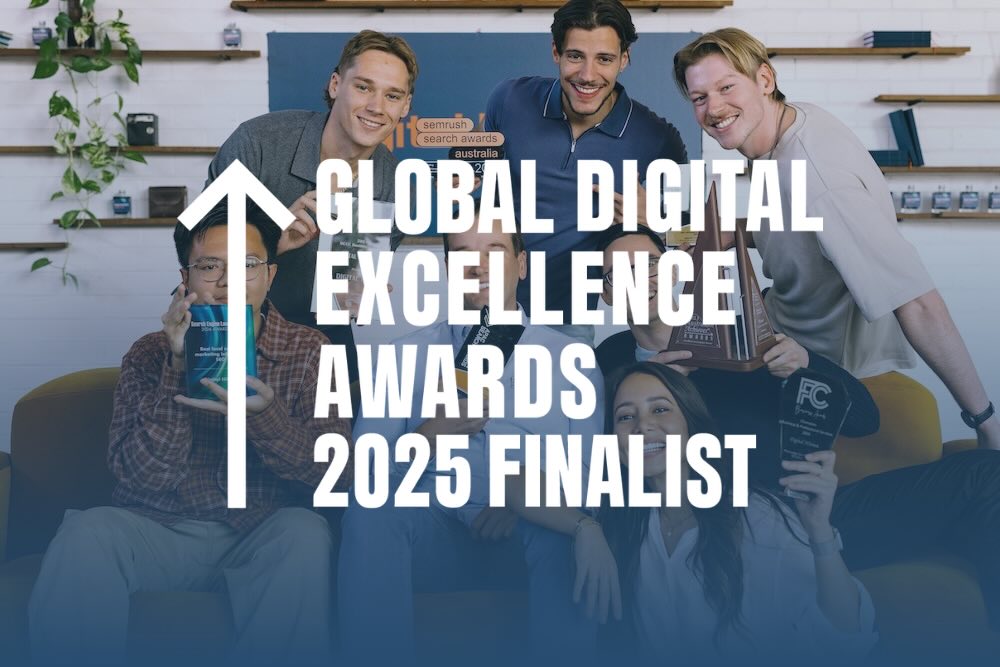 Global Digital Excellence Award finalist badge