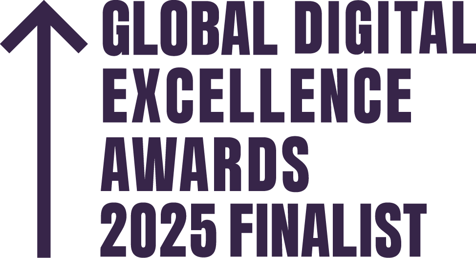 Global Digital Excellence Awards 2025 finalist badge