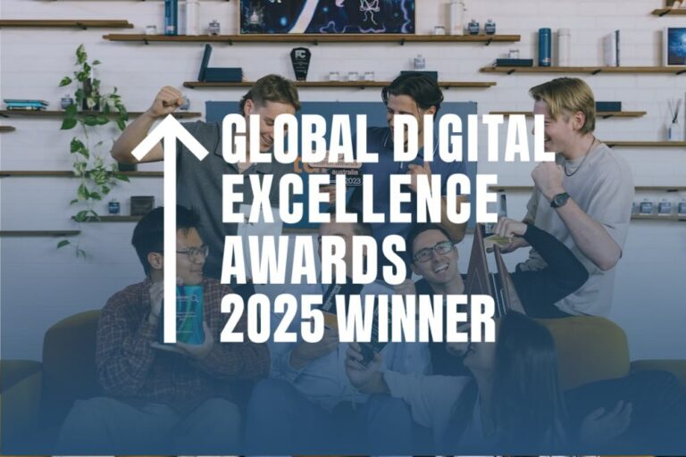 Global Digital Excellence Awards winner badge for 2025